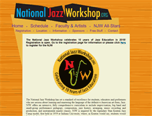 Tablet Screenshot of nationaljazzworkshop.org